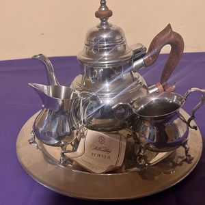 Kirk stieff Williamsburg sterling silver teapot set